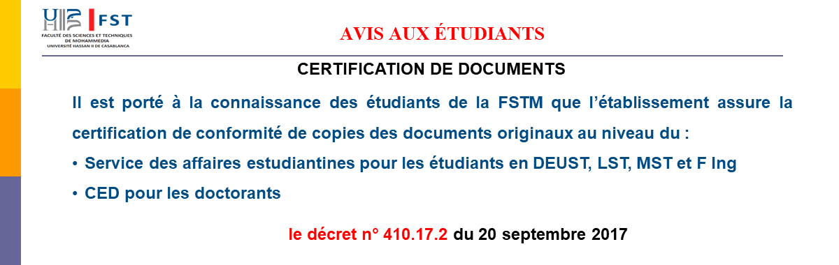 certification documents